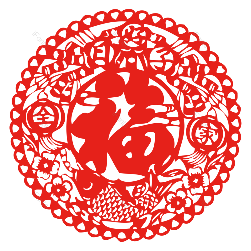 中国风图片,花纹元素,图案PNG,窗花免抠素材